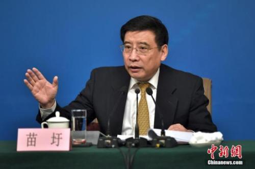 資料圖：苗圩。<a target='_blank' href='http://www.chinanews.com/'>中新社</a>記者金碩攝
