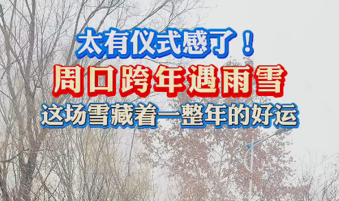 太有儀式感了！周口跨年遇雨雪 這場雪藏著一整年的好運